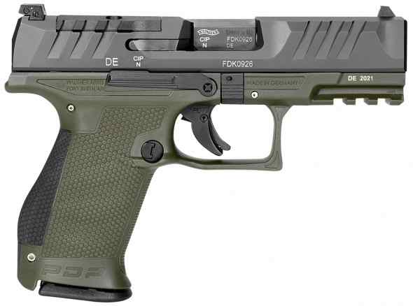 Walther PDP Compact 9mm 4&quot; Fs 15-shot Green Polyme